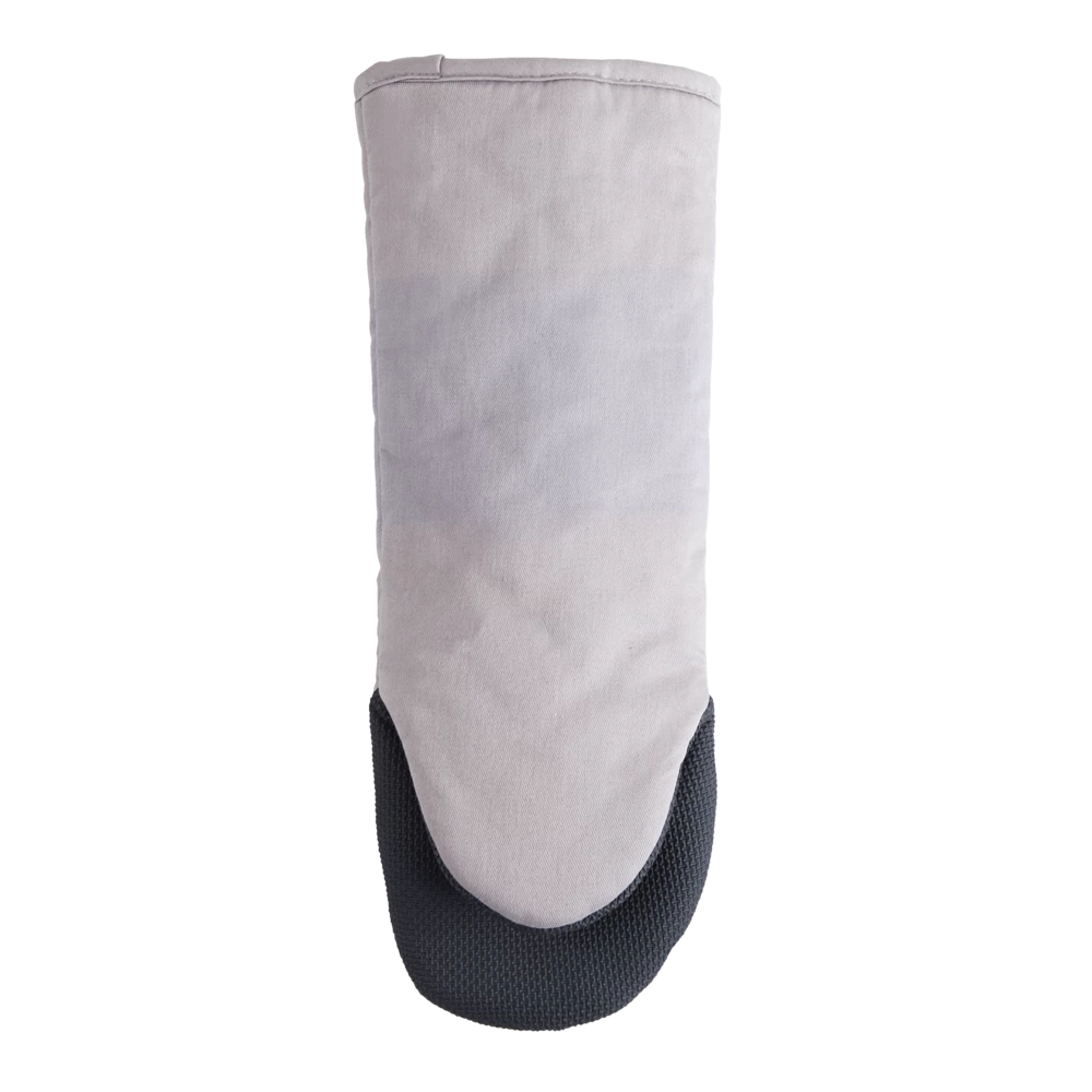 PADERNO Neoprene Palm Cotton Oven Mitt With Hanging Loop, Non-Slip Grip, 1-pc, Light Grey - Image 3