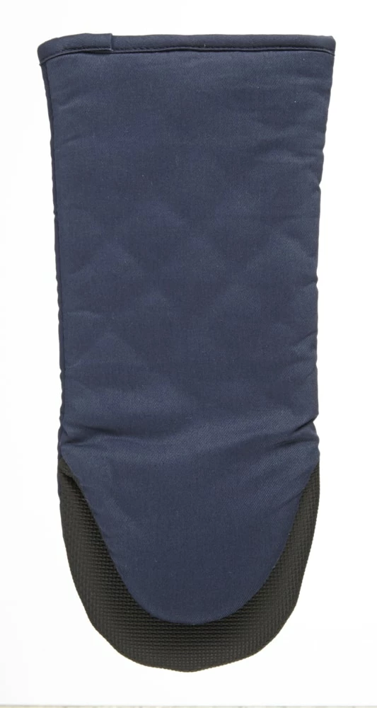 PADERNO Neoprene Palm Cotton Oven Mitt With Hanging Loop, Non-Slip Grip, 1-pc, Navy - Image 2