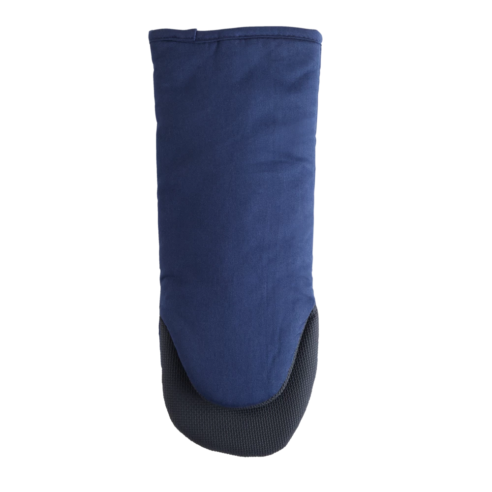 PADERNO Neoprene Palm Cotton Oven Mitt With Hanging Loop, Non-Slip Grip, 1-pc, Navy - Image 3