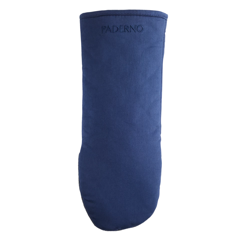 PADERNO Neoprene Palm Cotton Oven Mitt With Hanging Loop, Non-Slip Grip, 1-pc, Navy