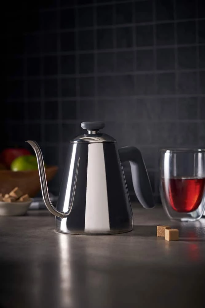PADERNO Stainless Steel Gooseneck Pour Over Stovetop Kettle, Induction Compatible - Image 2