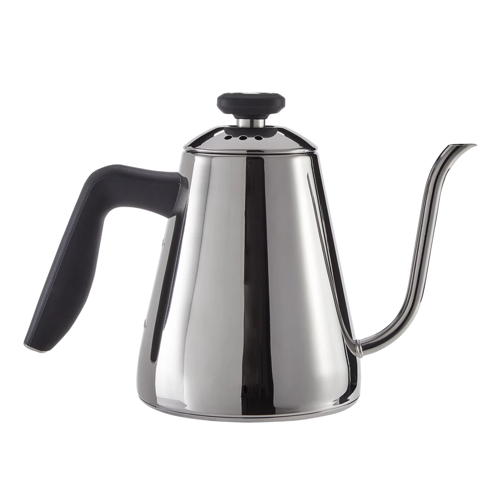 PADERNO Stainless Steel Gooseneck Pour Over Stovetop Kettle, Induction Compatible