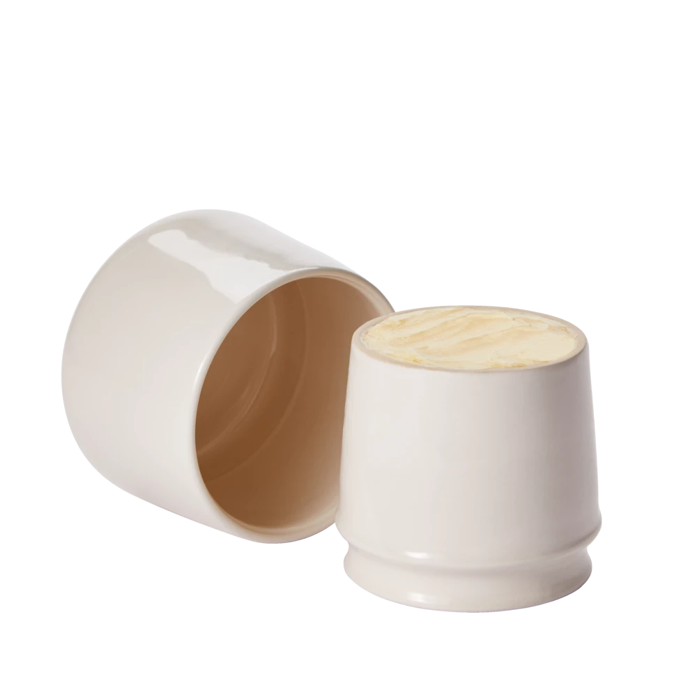 PADERNO Professional Ceramic French Butter Keeper Dish, Dishwasher Safe, Holds One 1/4-lb Stick Of Butter - Image 2