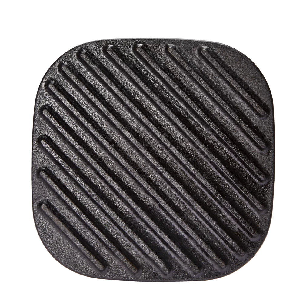 PADERNO Signature Pre-Seasoned Cast Iron Panini & Burger Grill Press, Black, 19.5x19.5cm - Image 11