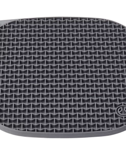 PADERNO Signature Heat-Resistant Food-Grade Silicone Pot Holder, Dishwasher-Safe, Black, Medium