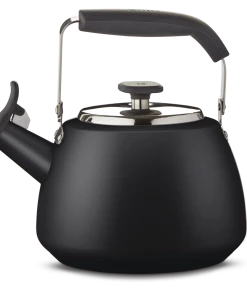 PADERNO Stainless Steel Stovetop Kettle, 1.9-L, Black