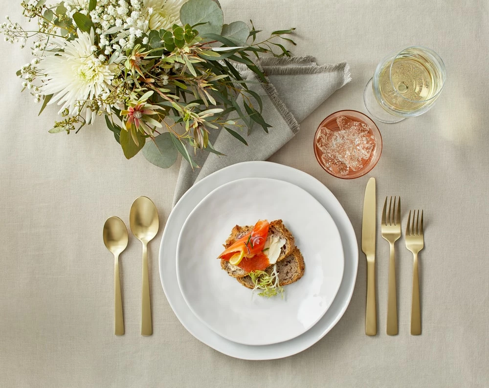 PADERNO Summerside Champagne 20pc Stainless Steel Flatware Set, Serves 4, Matte Bronze - Image 7