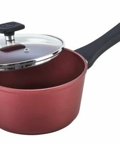 PADERNO Classic Saucepan, PFOA-Free, Non-Stick, Maroon
