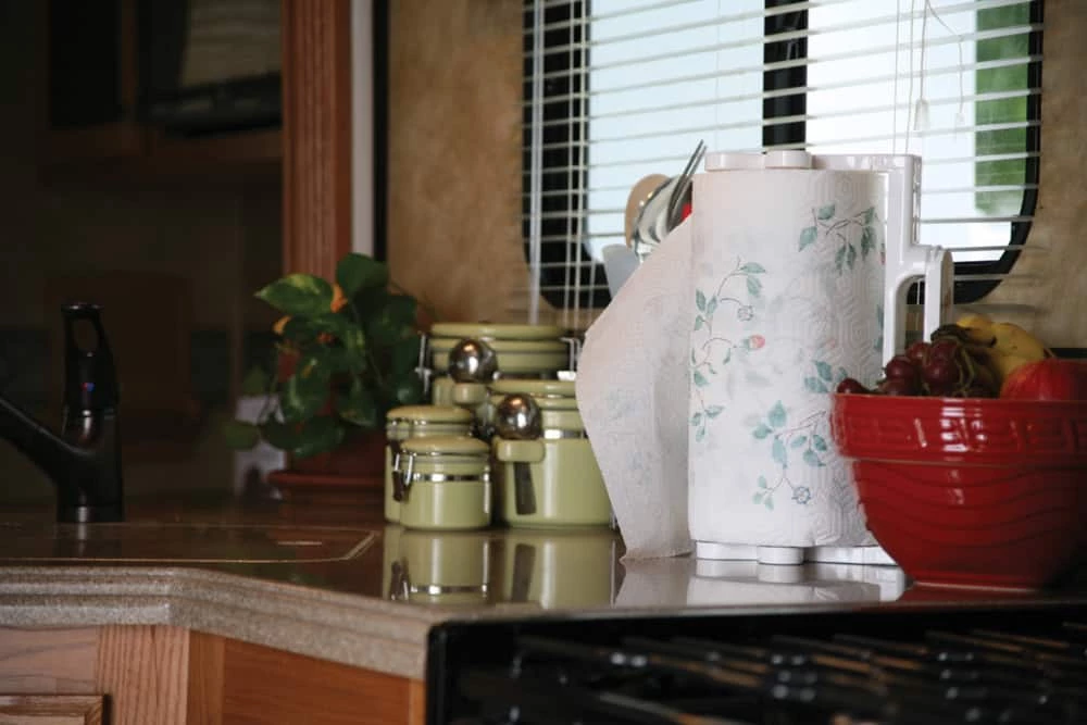 CAMCO 57111 Pop-A-Towel Paper Towel Holder, White - Image 2