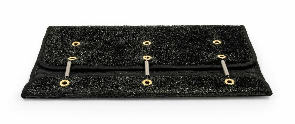 Camco Premium Turf Step Rug, Hemmed, 22-in X 20-in, Black