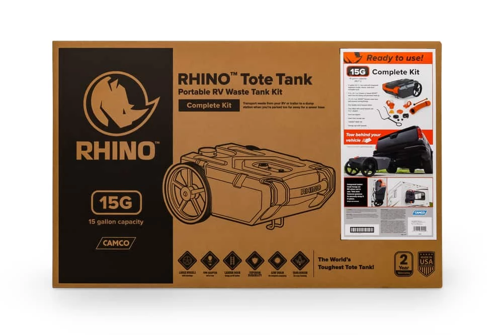 CAMCO 39000 Rhino Tote Portable Waste Holding Tank, 15-Gal - Image 8
