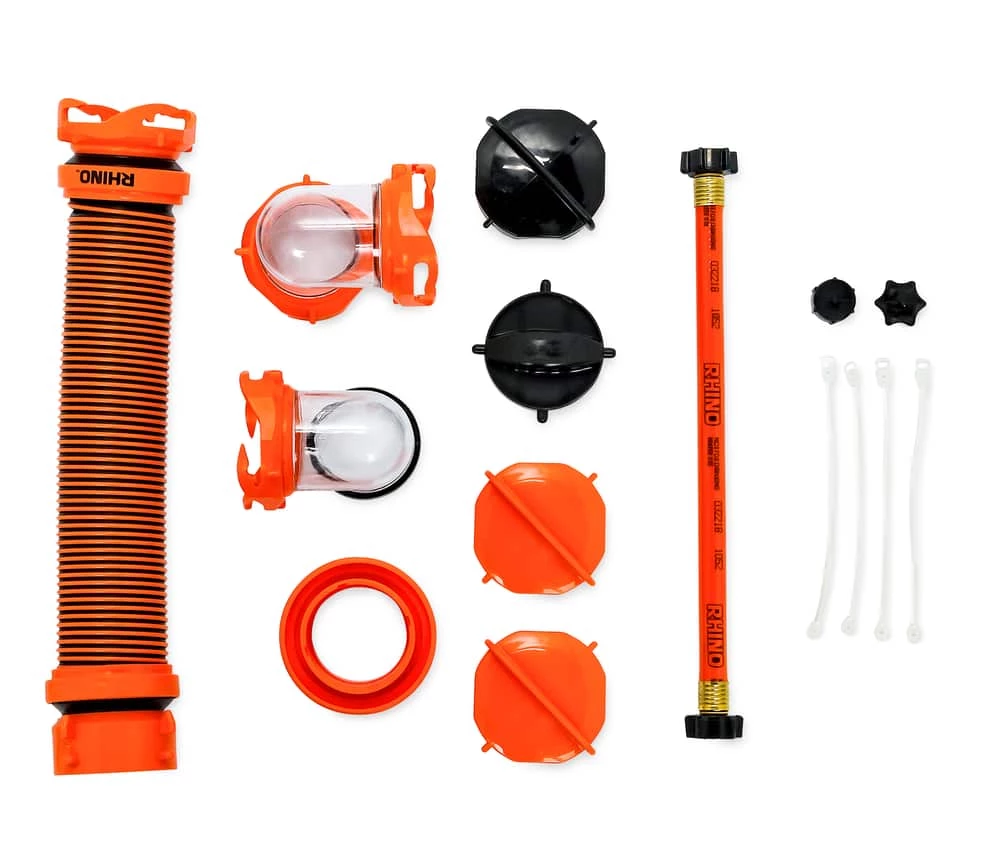 CAMCO 39007 Rhino Tote Portable Waste Holding Tank, With Steerable Wheels, 36-Gal - Image 3