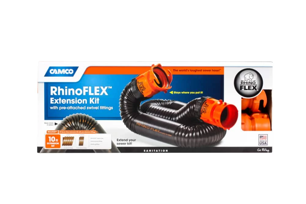 CAMCO 39767 RhinoFLEX 10-ft Sewer Hose Extension Kit - Image 4