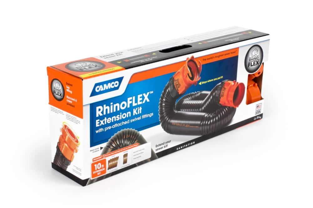 CAMCO 39767 RhinoFLEX 10-ft Sewer Hose Extension Kit - Image 3