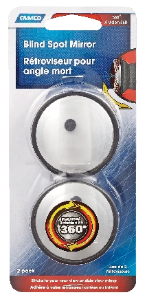CAMCO 25593 1.75-in 360-Degree Round RV Blind Spot Mirrors, 2-pk - Image 3