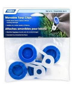 CAMCO 45462Movable Tarp Clips, 4-pk
