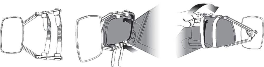 CAMCO 25650 Towing Mirror Clamp On, Single - Image 10