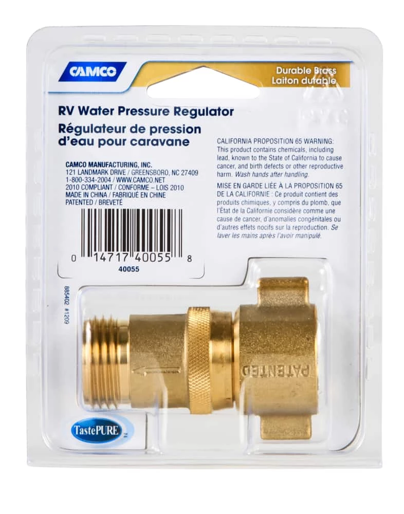 CAMCO 40055 3/4-in Lead-Free Brass RV Water Pressure Regulator - Image 4